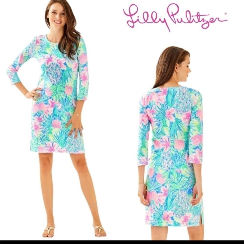 Lilly Pulitzer Charley Dress Multi Swizzle In XS